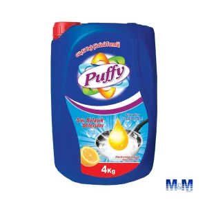 Detergente Liquido Lava Vajillas PUFFY de Limon 4kg