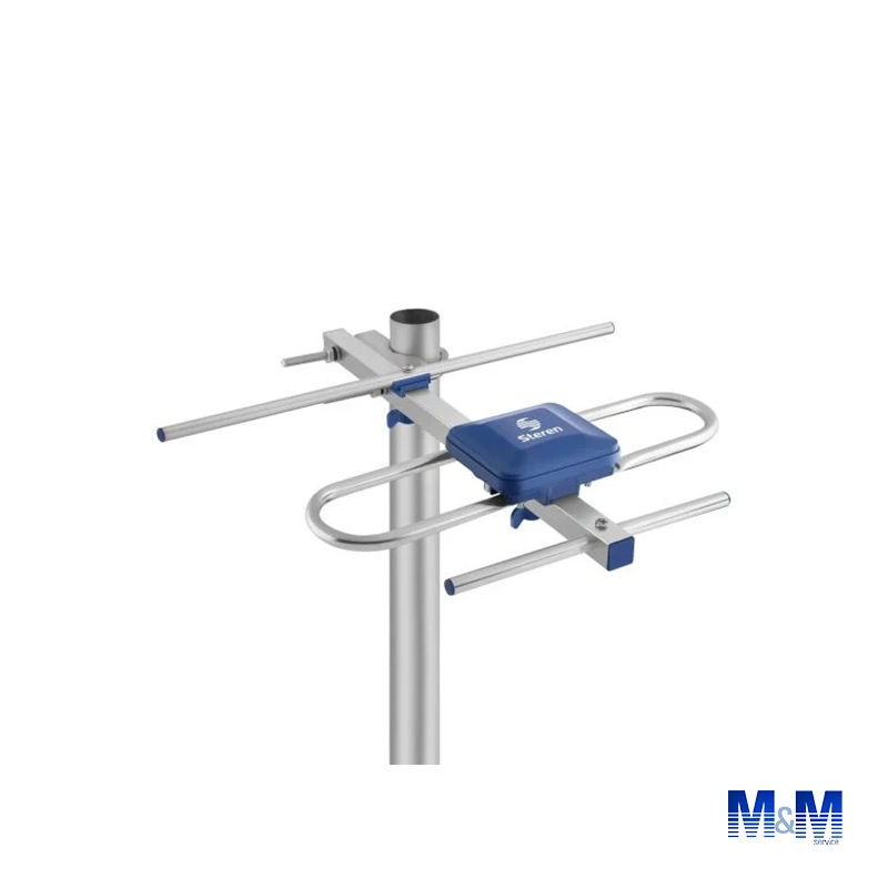Mini antena UHF aérea de 3 elementos HD
